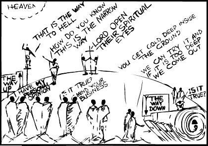 Sowercartoons HE CANNOT SEE OR ENTER