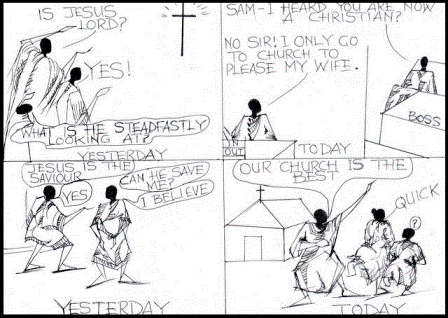Sowercartoons CHRISTIANS OF YESTERDAY AND TODAY