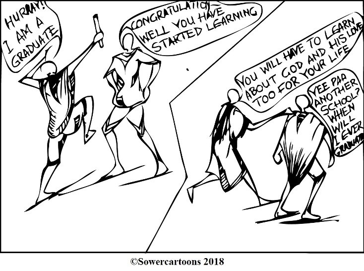 Sowercartoons EDUCATION NEVER STOPS